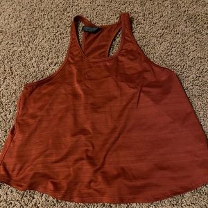 Red workout top